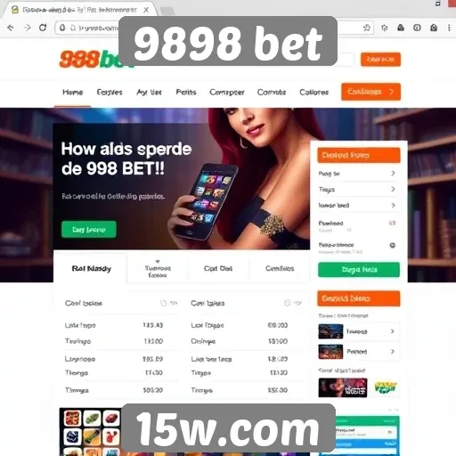 Experiência do usuário na navegação do 9898 bet